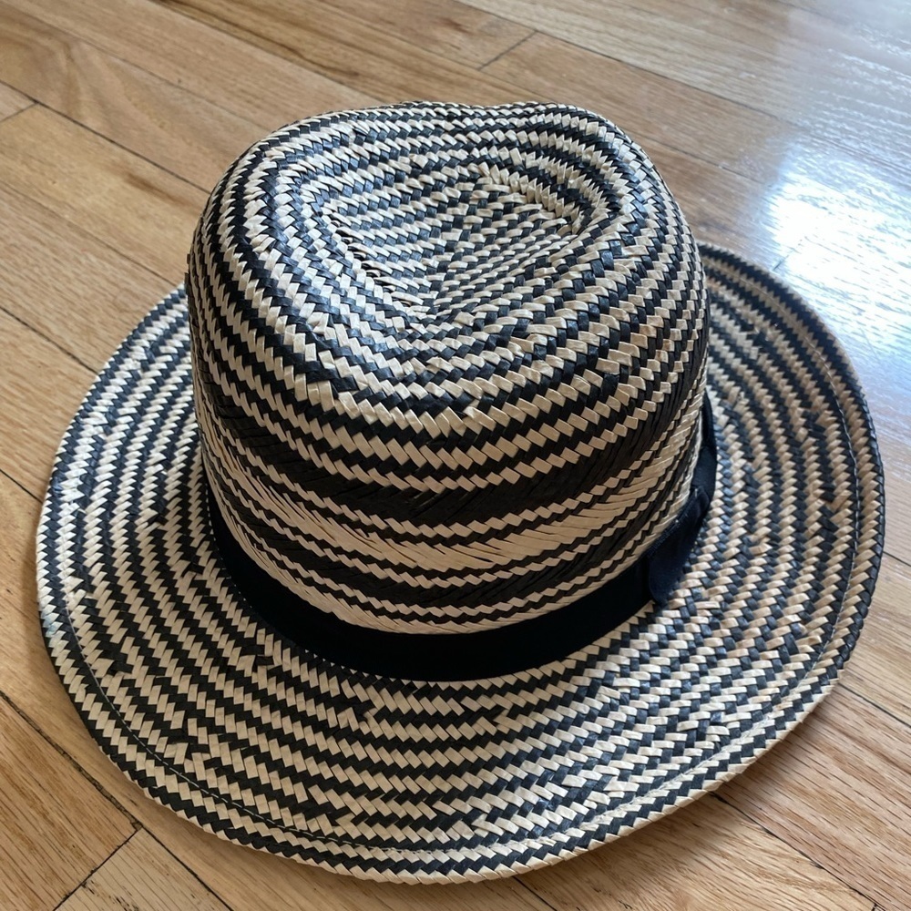 Halogen Adjustable Straw Woven Panama Hat, Nordstrom - Picture 3 of 8